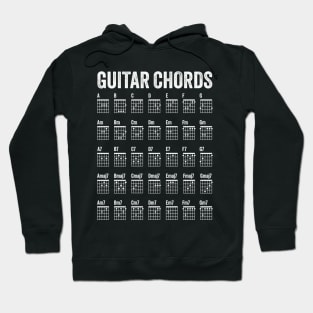 Guitar Chords Poster - Six String Hoodie